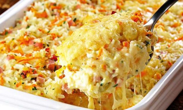 Arroz de forno simples e cremoso