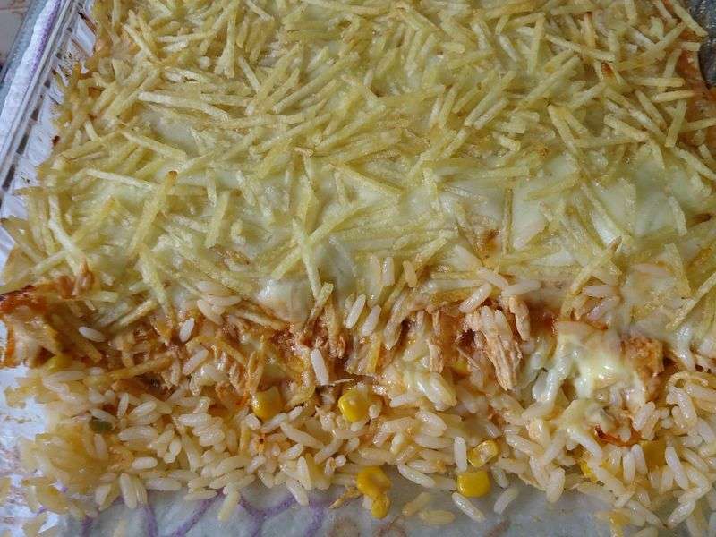 Arroz de forno super rápido e delicioso