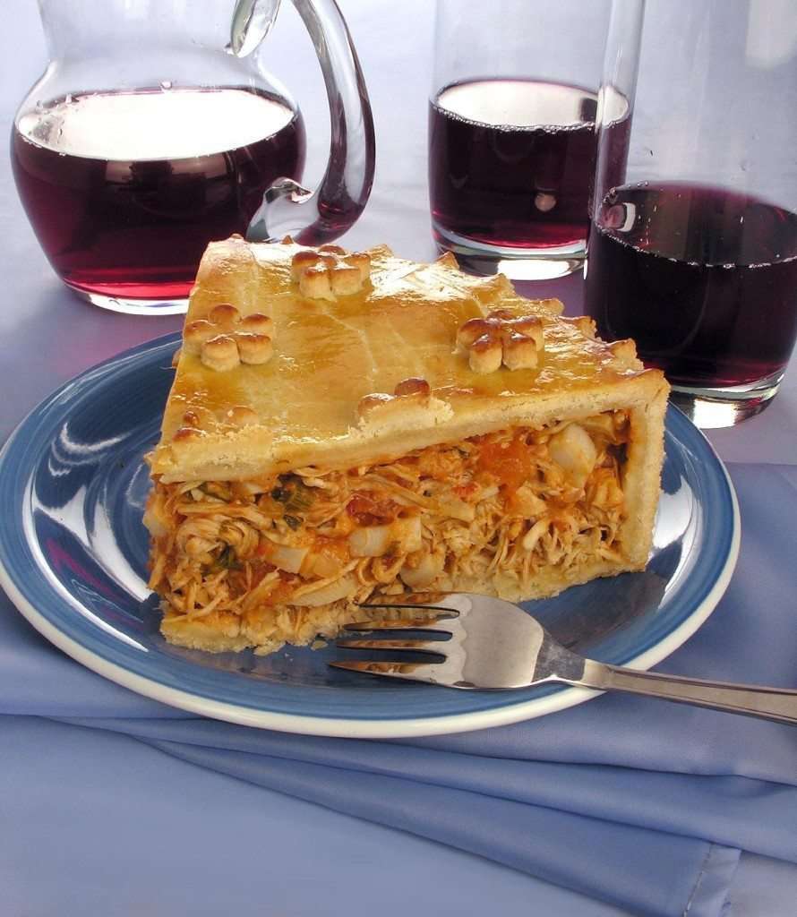 Empadão de frango com palmito