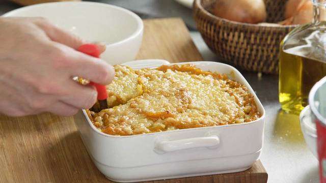 Escondidinho de carne moída com abóbora