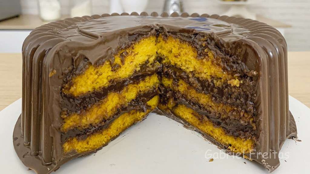 O melhor bolo de cenoura com chocolate do mundo