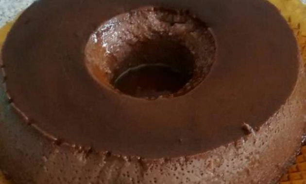 Receita de Pudim de Chocolate de Liquidificador