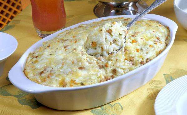 Receita de Arroz de forno cremoso