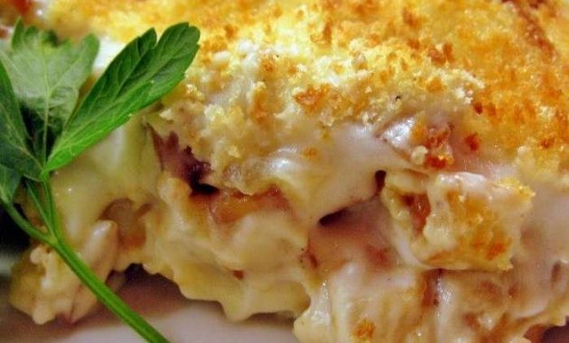 Receita de Bacalhau com natas à Portuguesa