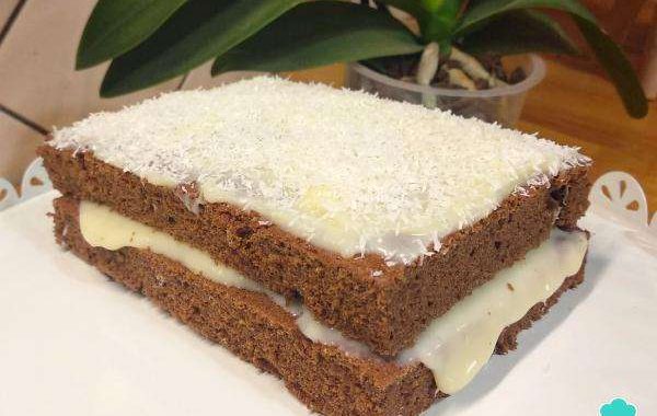 Receita de Bolo colchão de noiva de chocolate Rápido e Delicioso