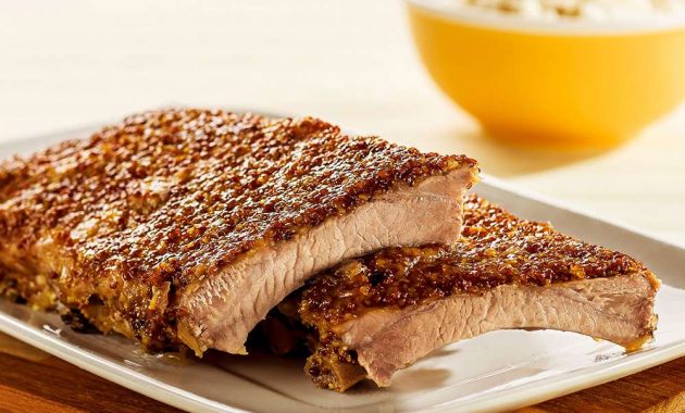 Receita de Costelinha suína ao mel e mostarda