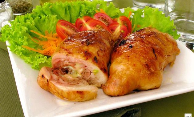 Receita de Coxa e sobrecoxa desossada e recheada