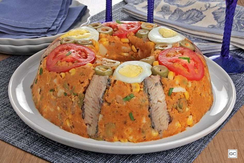 Receita de Cuscuz de sardinha Gostoso