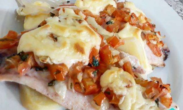 Receita de Filé de tilápia no forno com requeijão fácil