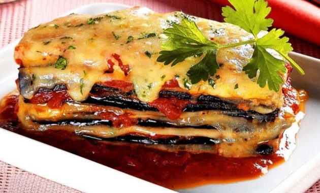 Receita de Lazanha de beringela e abobrinha ligth