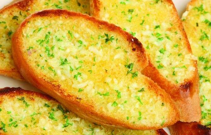 Receita de Torradas de Alho