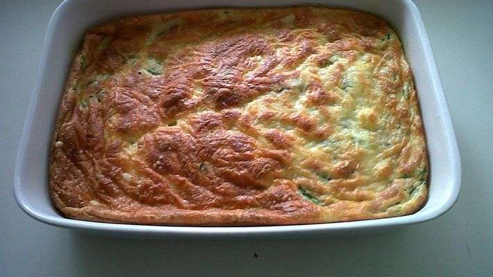 Souflé delicioso de espinafre sucesso garantido