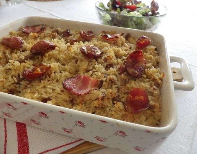 Receita de Arroz de Pato no Forno