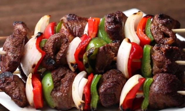 Receita de Espetinhos de Fajita