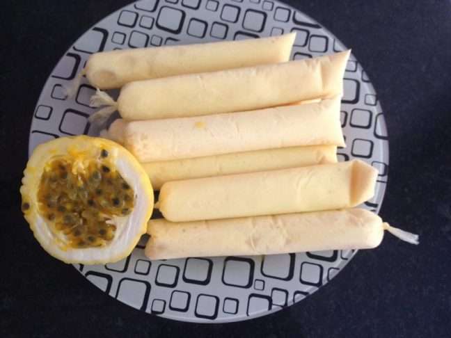 Receita de Geladinho de Maracujá Cremoso