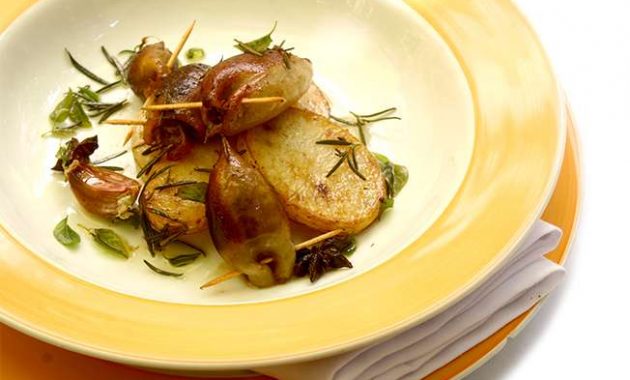 Receita de Lulas recheadas com cebolas caramelizadas