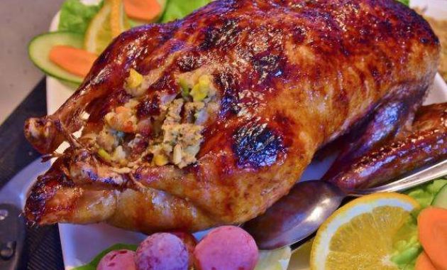 Receita de Pato recheado assado no forno