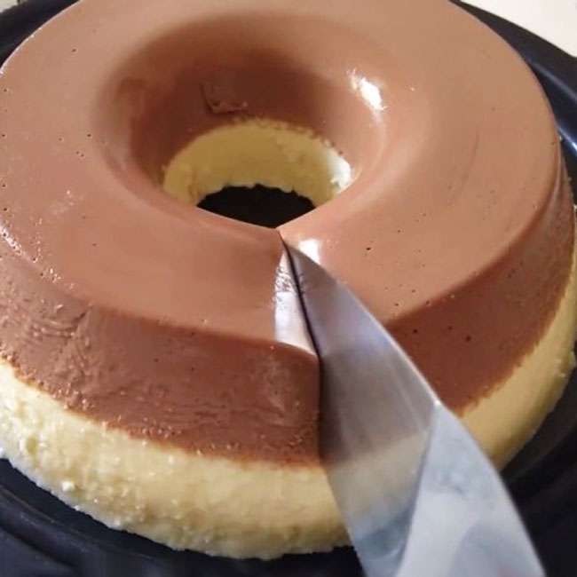 Receita de Pudim de Prestígio de Geladeira