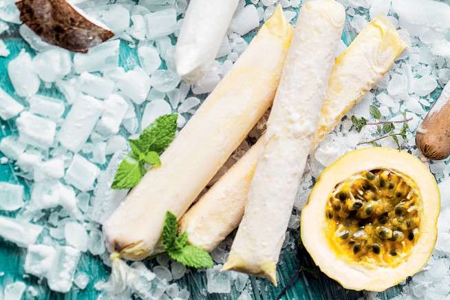 Receita de Sacolé de caipirinha de maracujá