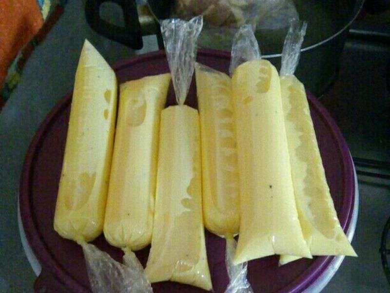 Receita de Sacolé de maracujá com leite condensado
