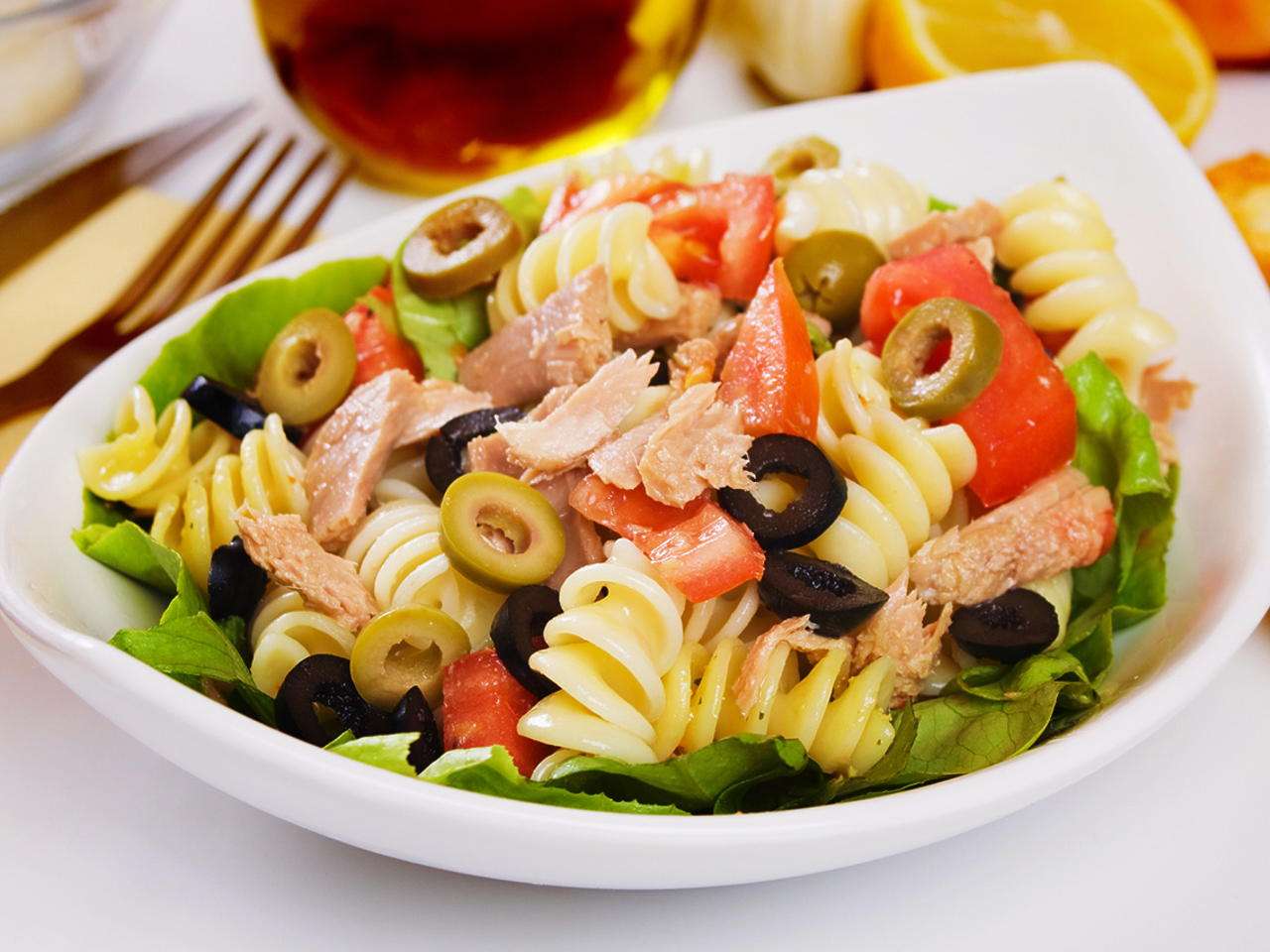 Receita de Salada Fria de Macarrão