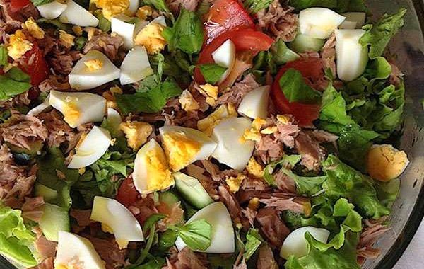 Receita de Salada de Atum Low Carb