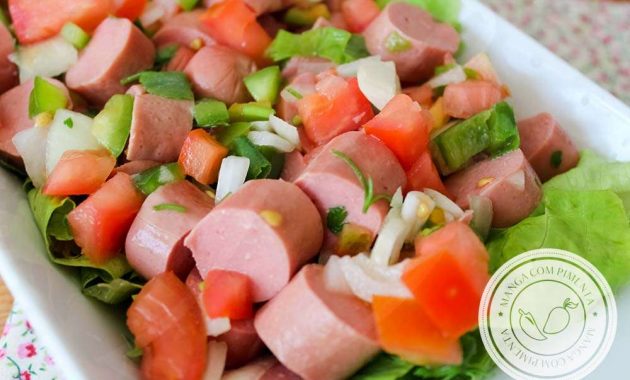Receita de Salada de Salsicha Gostosa