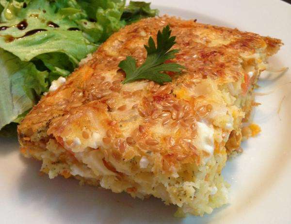 Receita de Torta salgada com farinha de arroz sem Glúten