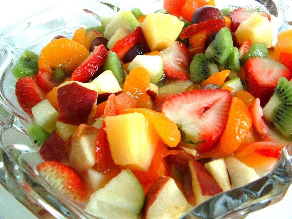 Receita de salada de frutas low carb 