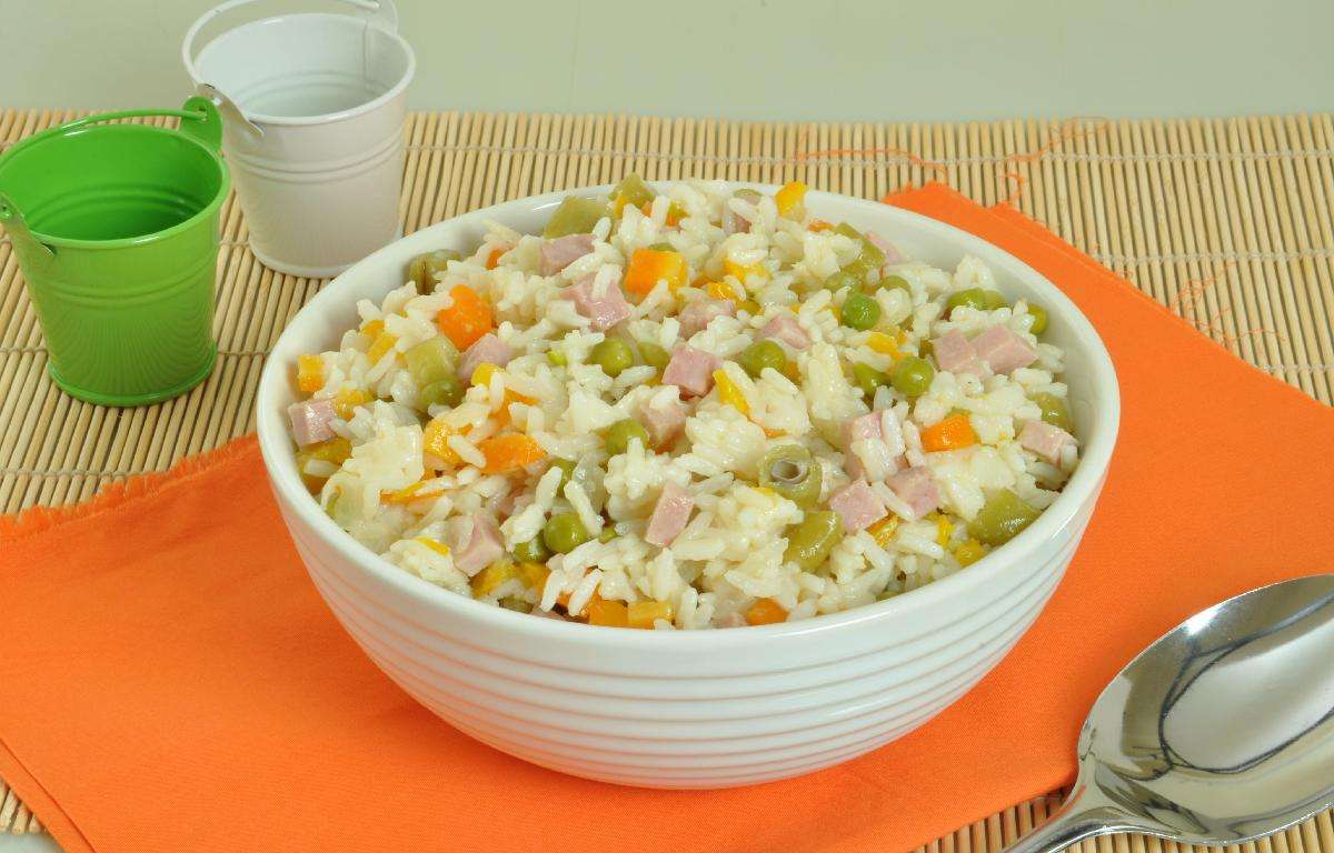 Receita de Arroz à grega com presunto