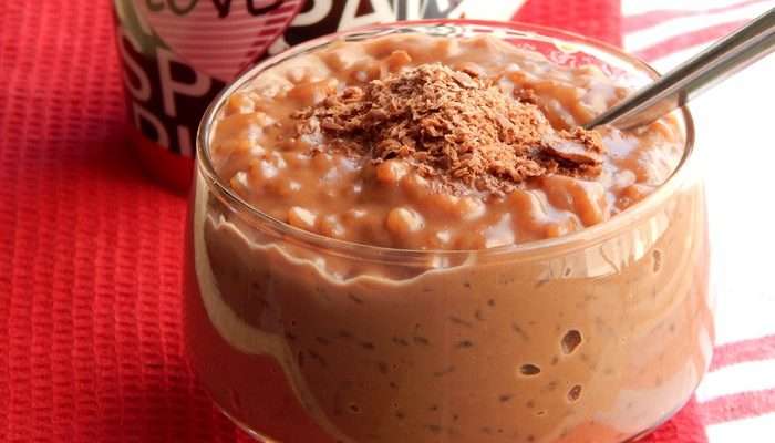Receita de Arroz doce de chocolate Cremoso