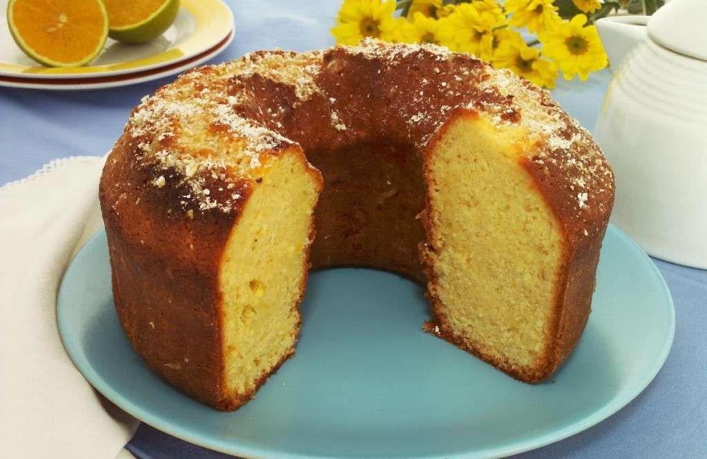 Receita de Bolo de laranja e aveia Fácil