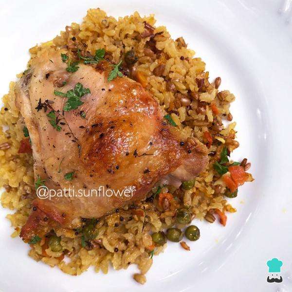 Receita de Caçarola de frango com arroz