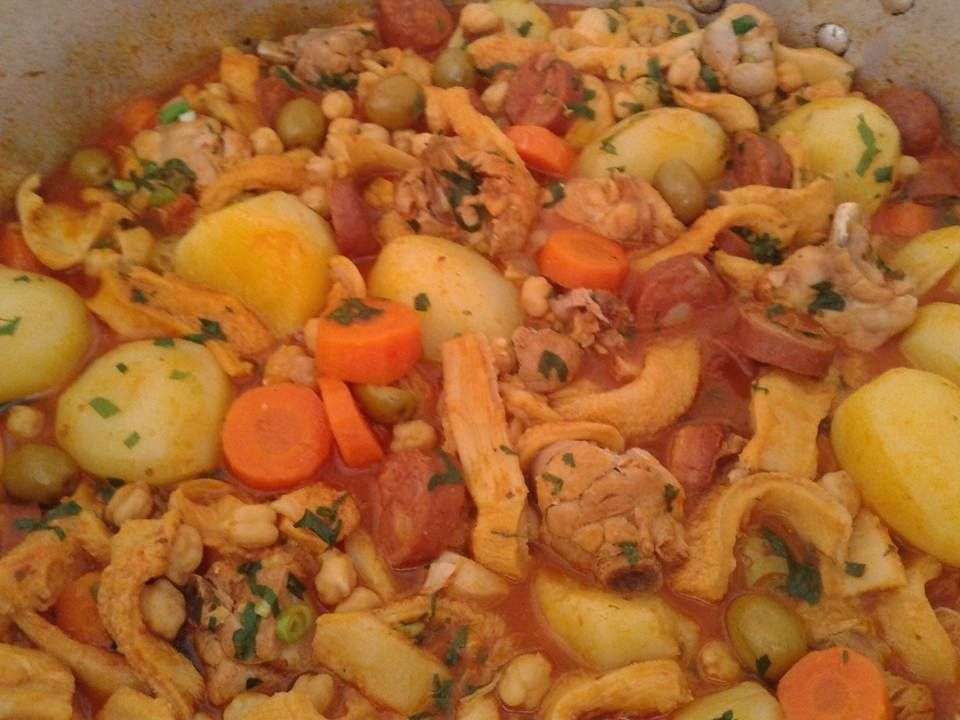 Receita de Dobradinha com Grão de Bico