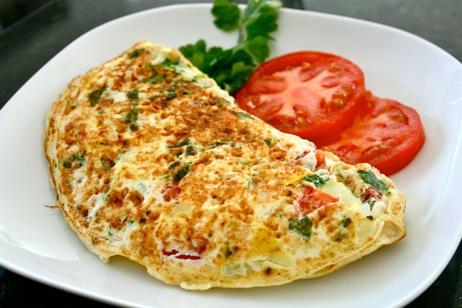 Receita de Omelete Low Carb de legumes e queijo magro Pequeno Almoço 