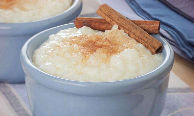 Receita de arroz doce pratico Fácil