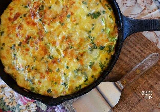 Receita de omelete low carb com abobrinha