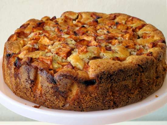 Receita de Bolo Integral de Banana e Maçã