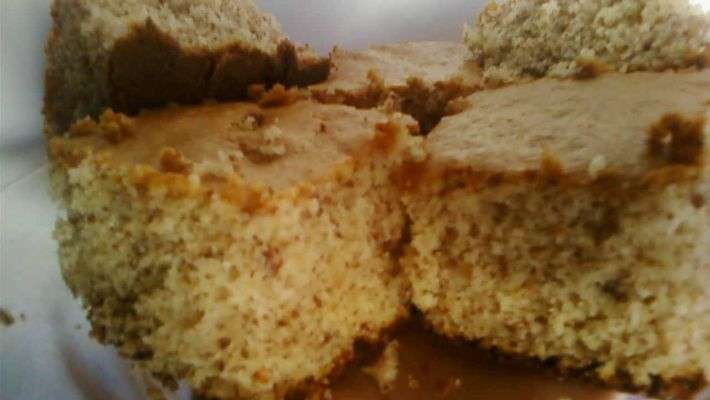Receita de Bolo de amendoim Caramelizado