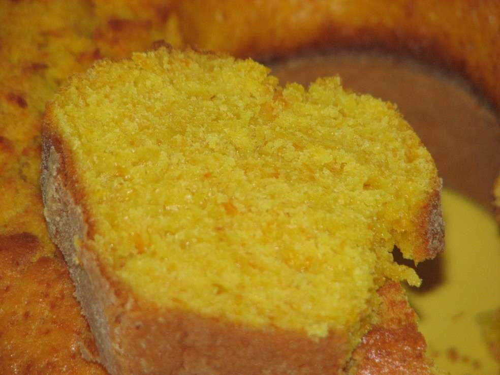 Receita de Bolo de laranja e cenoura