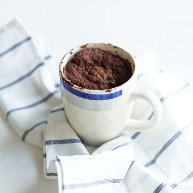 Receita de Bolo na caneca de chocolate da Minha Mãe
