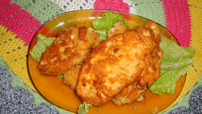 Receita de Filé de peito de frango à milanesa