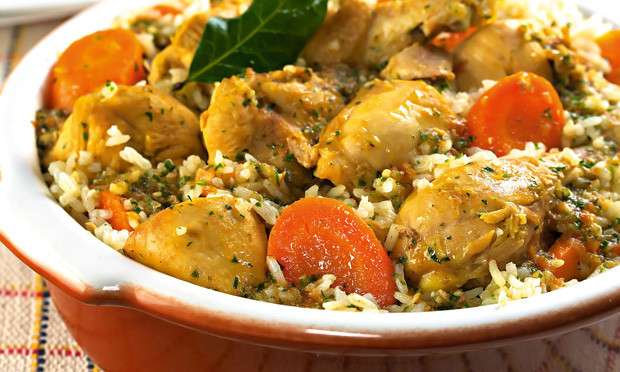 Receita de Guisado de Frango caipira