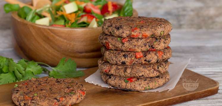 Receita de Hambúrguer de Feijão Preto