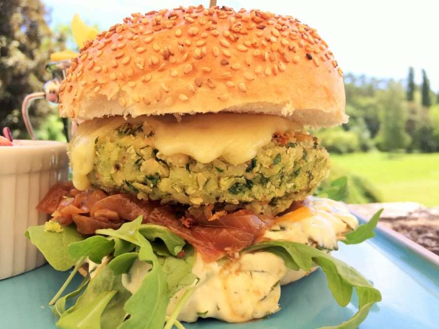 Receita de Hamburguer de Feijão Branco e Espinafre