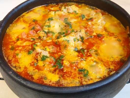 Receita de Moqueca Capixaba de Peixe com Camarão