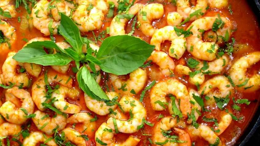 Receita de Moqueca de Camarão Portuguesa