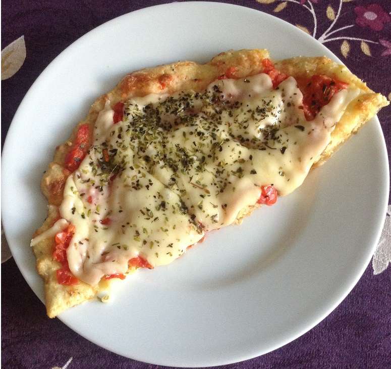 Receita de Pizza de Frigideira Integral Low Carb