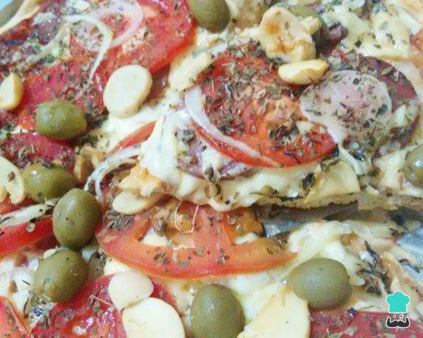 Receita de Pizza tradicional de calabresa