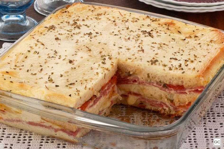 Receita de Sanduíche de Forno Gratinado
